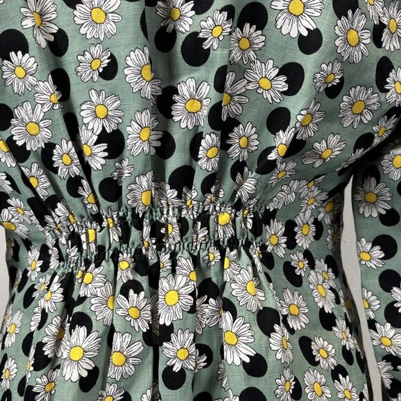 SANDRO NWOT FLORAL POLKA DOT DRESS - Picture 10 of 14